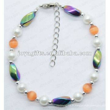 Bracelet hématite Rainbow Twist